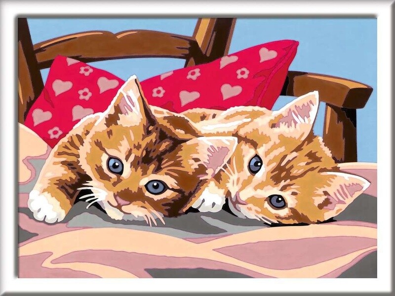 28938 CreART Two Cuddly Cats