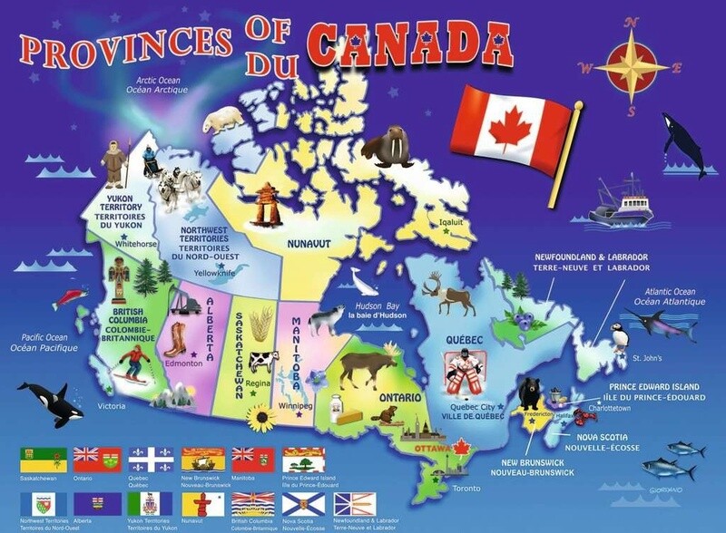 10569 Map of Canada 100p