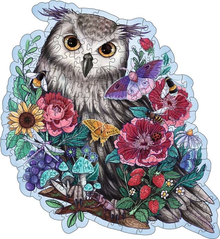 17511 Wooden Owl 150pc