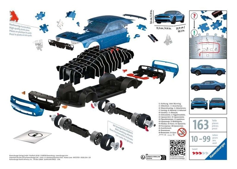 11283 Dodge Challenger Hellcat 108pc