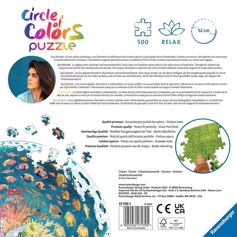 17170 Circle of colors -Ocean   500p