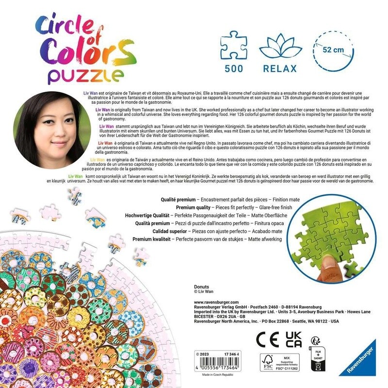 17346 Circle of Colors Doughnuts 500pc