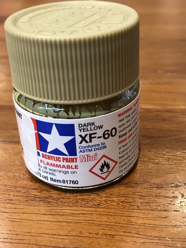 799-81760 XF-60 DARK YELLOW FLAT MINI