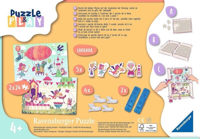 05596 Puzzle&amp;Play Royal BBQ 2x24pc