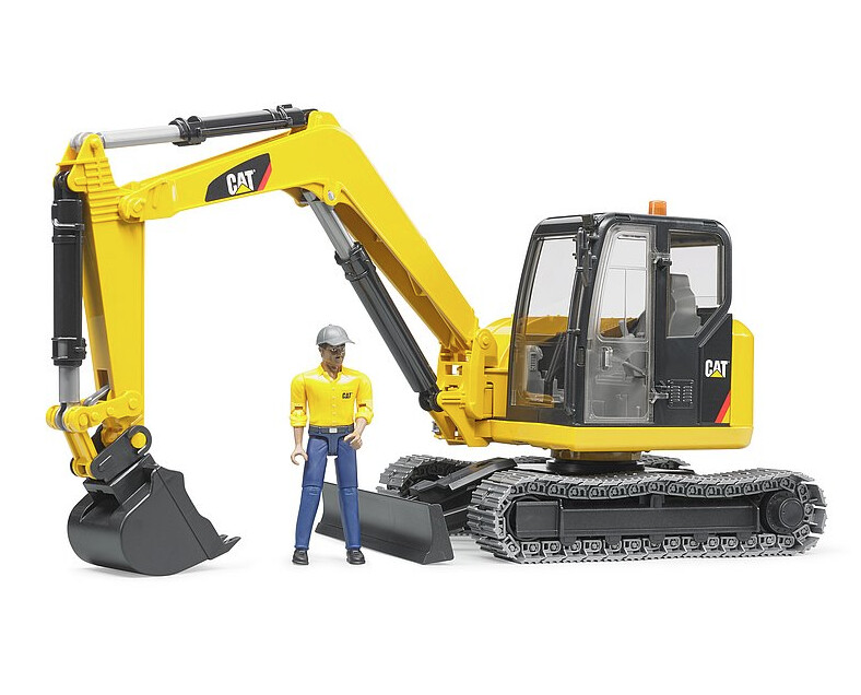 02467 CATMinit Excavator with worker