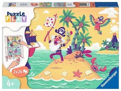 05591 Puzzle&amp;Play Pirate Adventure 2x24pc
