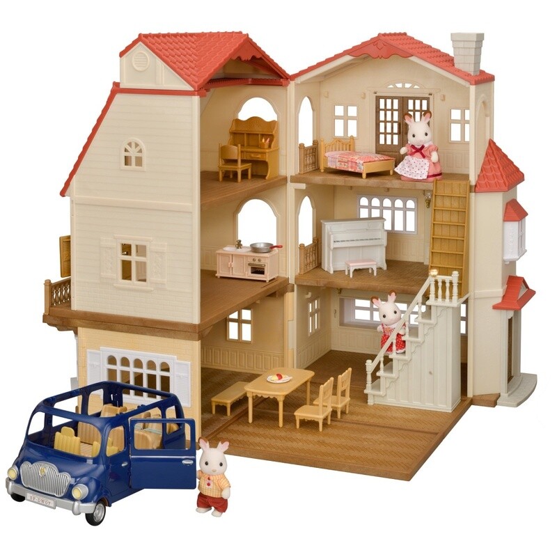 CF1872 BL Red Roof GRAND MANSION Gift Set CALICO CRITTERS