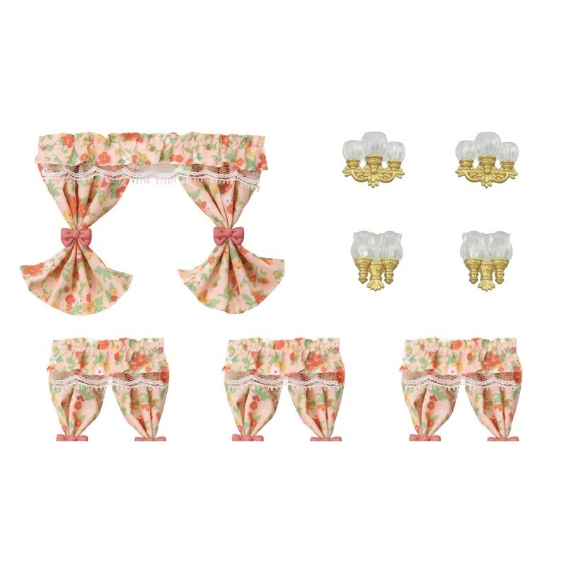 CC1839 Wall Lamps &amp; Curtains Set
