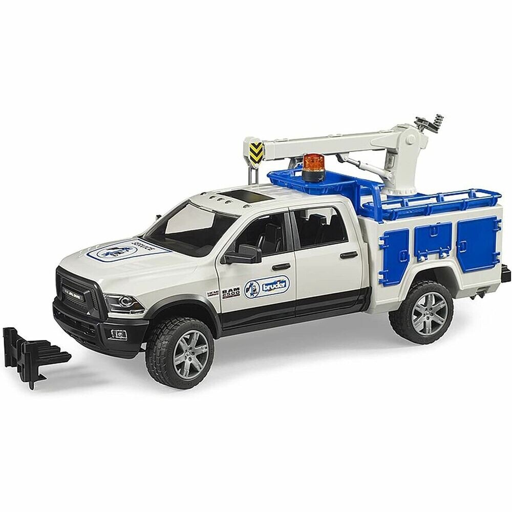 02509 NEW RAM Service Truck w crane + rotating beacon light