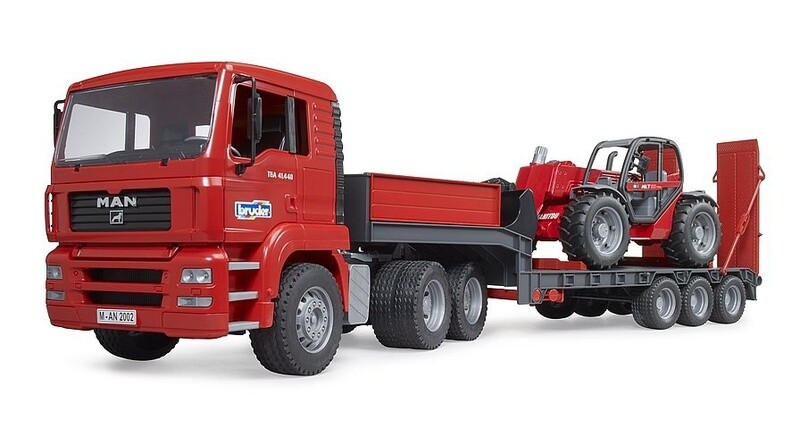 02774 MAN Low Loader w Manitou loader MLT 633