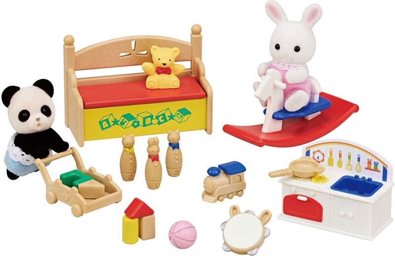CC2053 Baby's Toy Box - Snow Rabbit &amp; Panda Babies