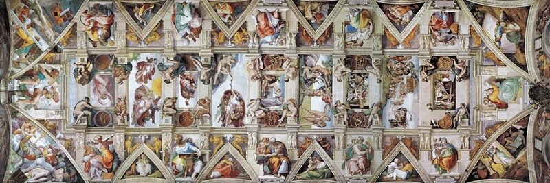 6010-0960 The Sistine Chapel Ceiling by Michelangelo