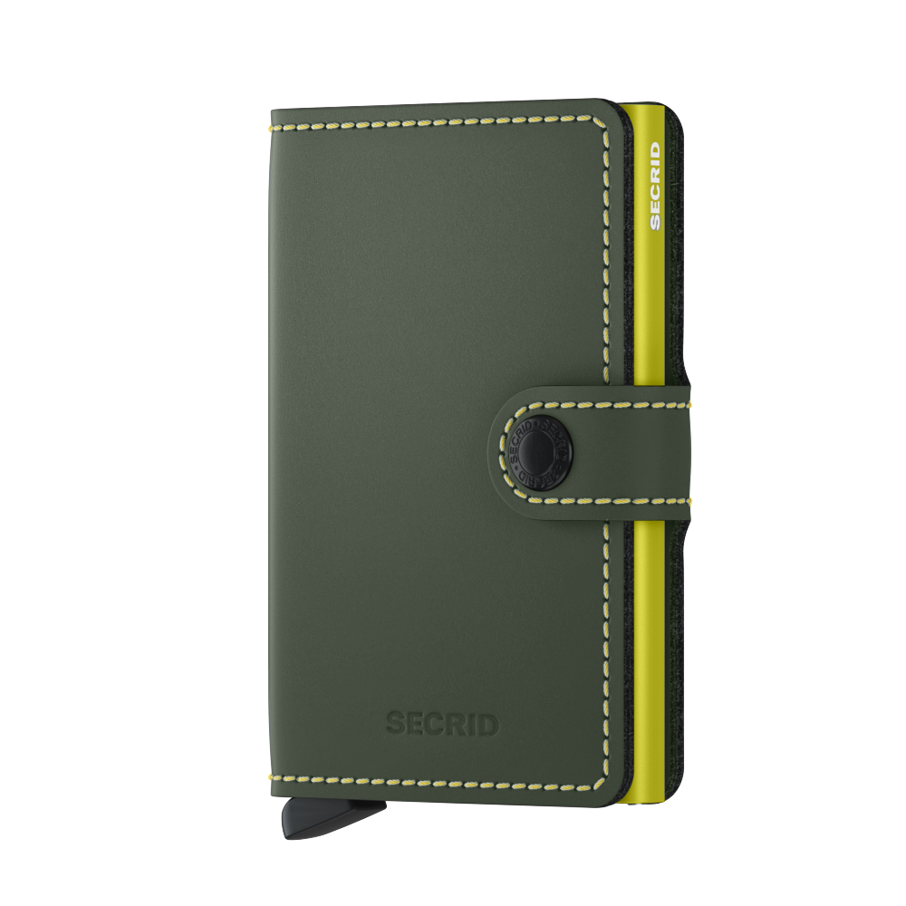 Miniwallet Matte Green &amp; Lime