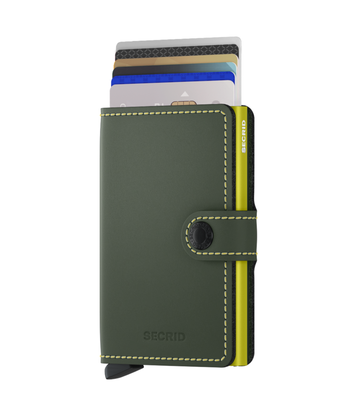 Miniwallet Matte Green &amp; Lime
