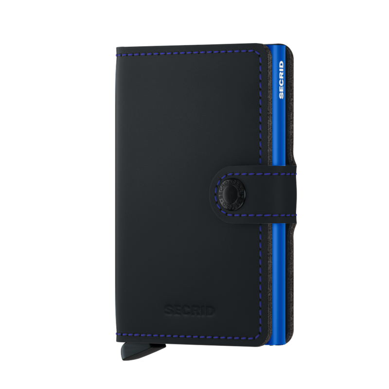 Miniwallet Matte Black &amp; Blue