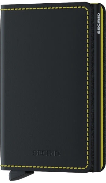 Slimwallet Matte Black-Yellow
