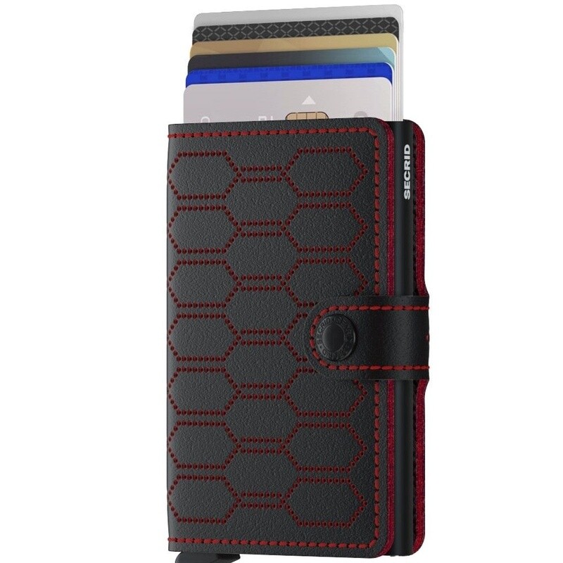 Miniwallet Fuel Perforated Black-Red