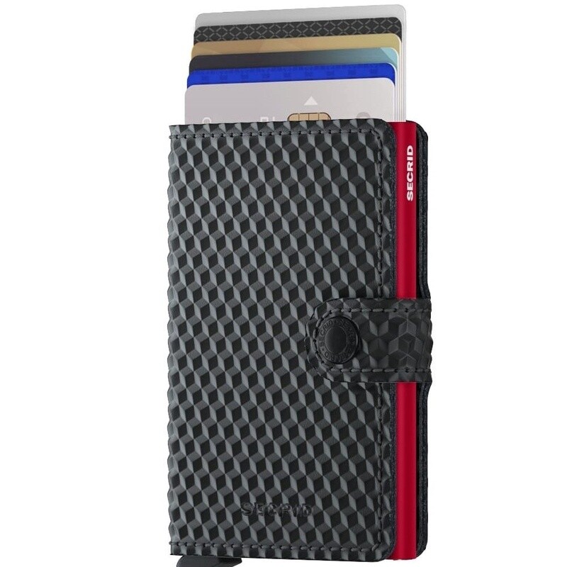 Miniwallet Cubic Black-Red