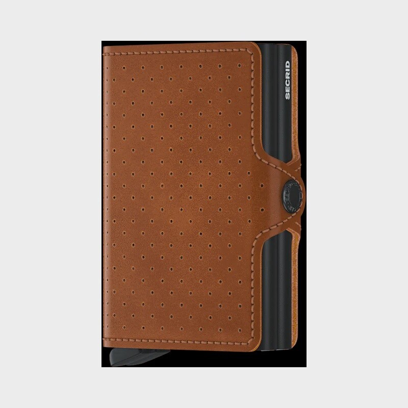 Twinwallet Perforated Cognac