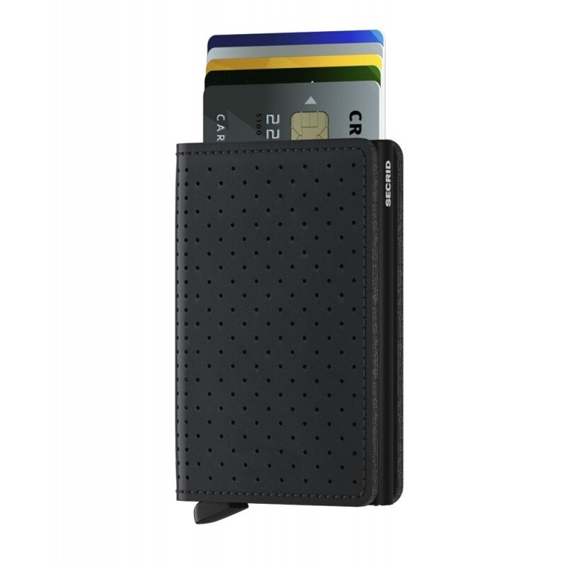 Slimwallet Perforated Black