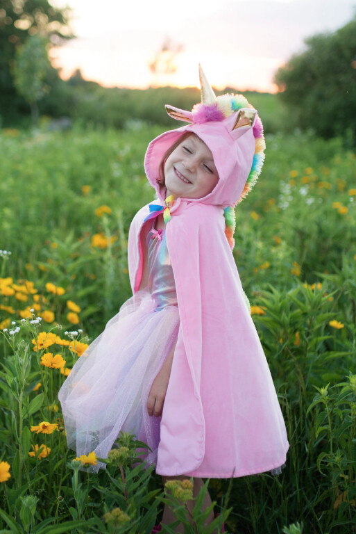 53022 Toddler Unicorn Cape, Pink, 2-3T