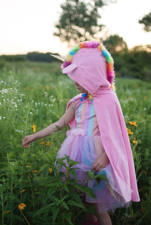 53021 Baby Unicorn Cape Pink 12/24M