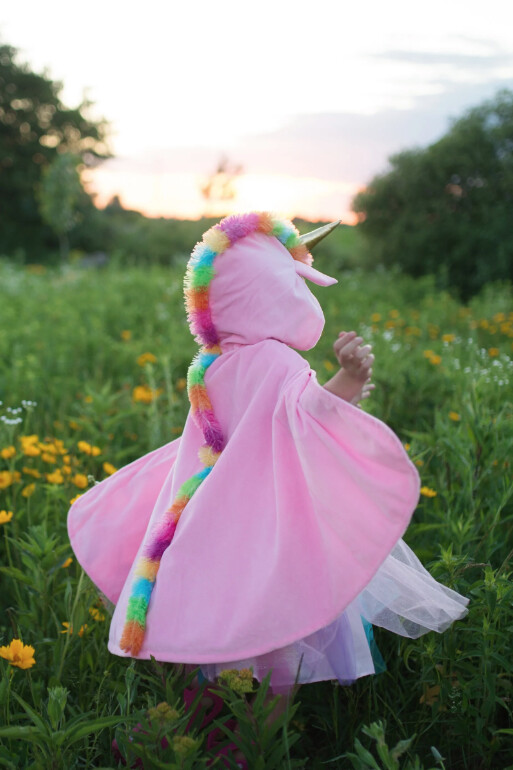 53023 Unicorn Cape, Pink, Size 3-4