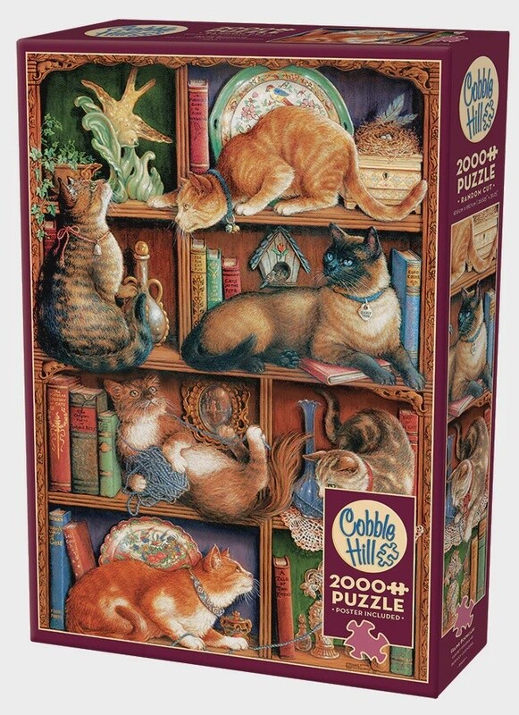 89001 Feline Bookcase 2000pc