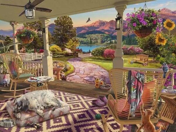 17457 Cozy Front Porch Views 750pc LF