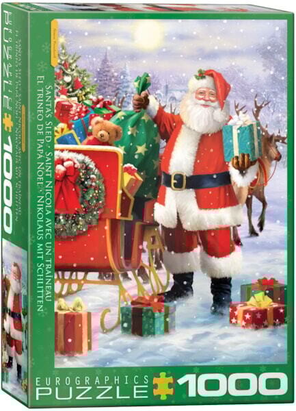 6000-5639 Santa with Sled by Simon Treadwell