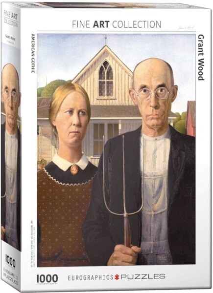 6000-5479 American Gothic by Grant Wood