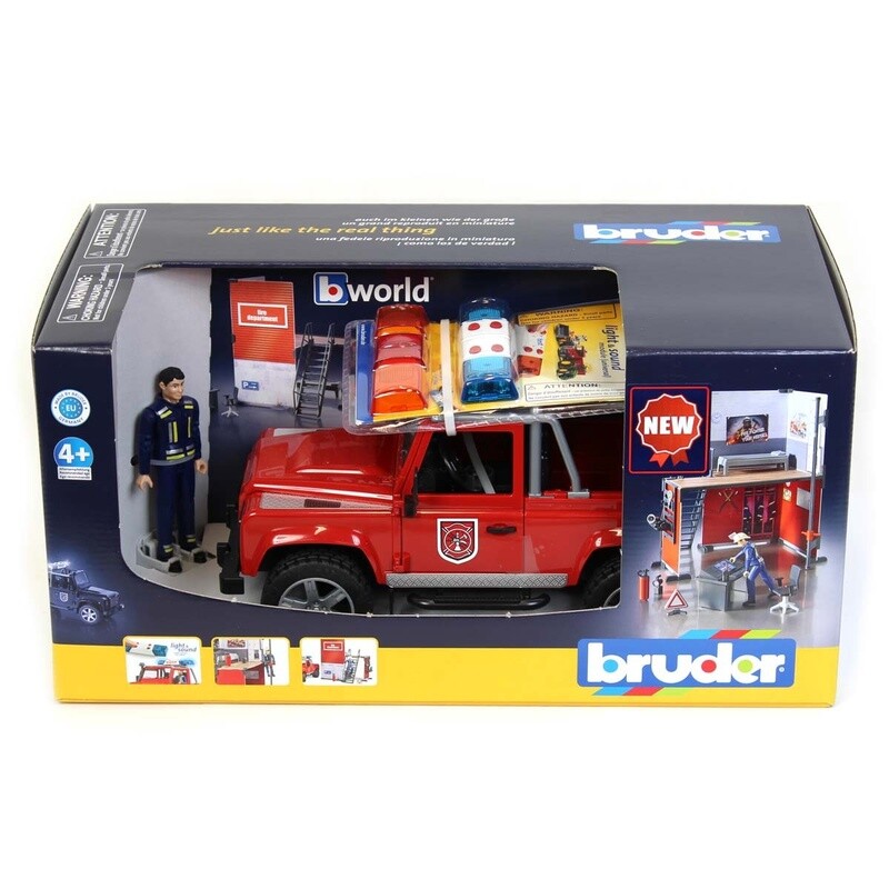 62701 bworld Fire Station w Land Rover