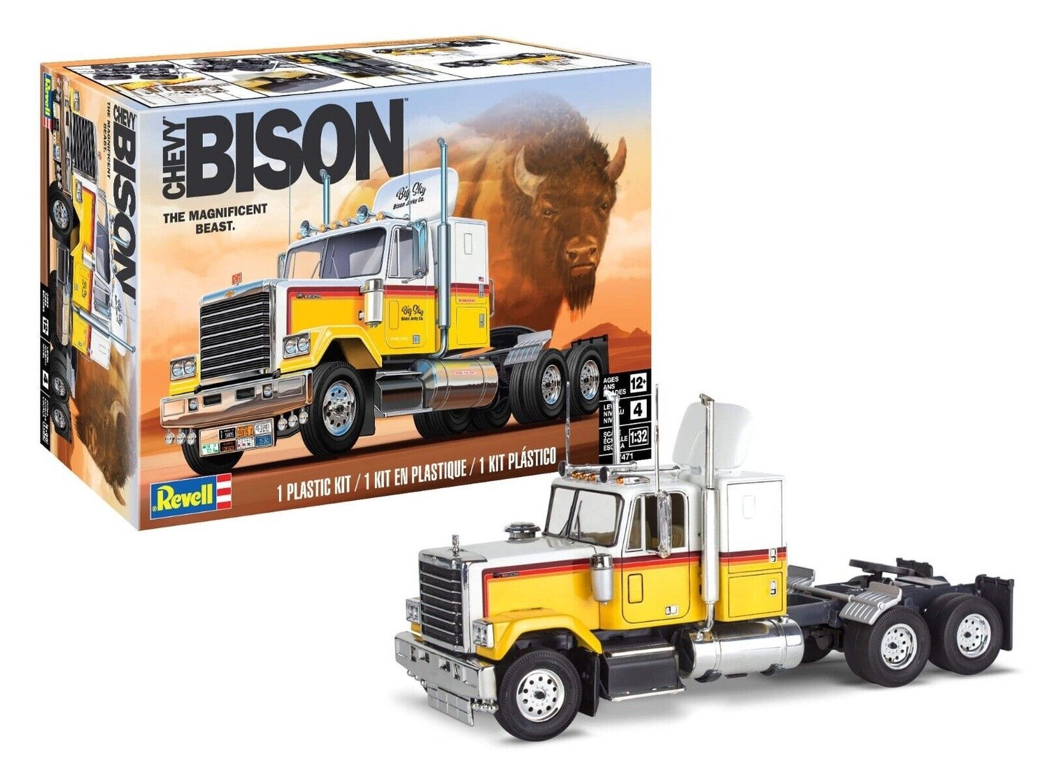 REV7471 CHEVY BISON SEMI TRUCK (1/32)