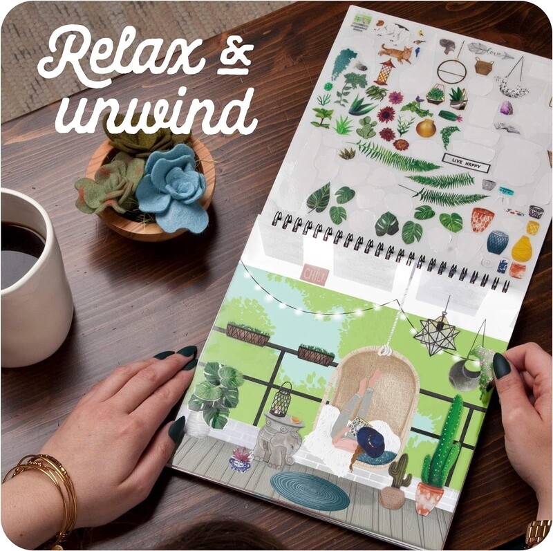 AW-3103 Sticker and Chill: Succulents and Crystals