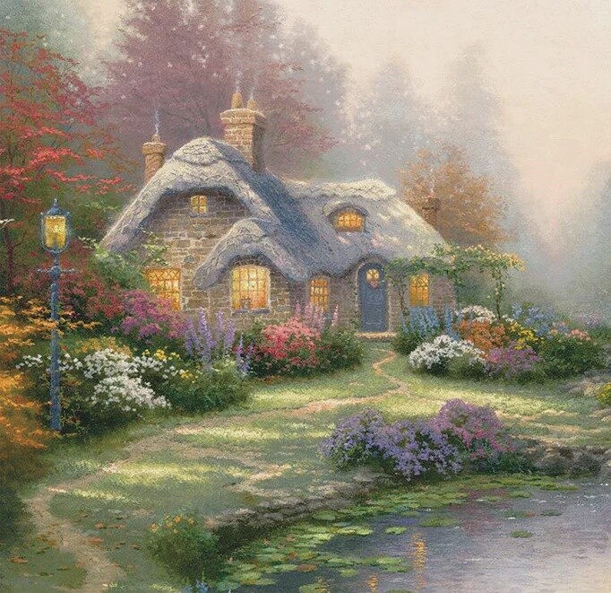 CA-60356 CA PBN (Medium): Everett&#39;s Cottage (Kinkade)