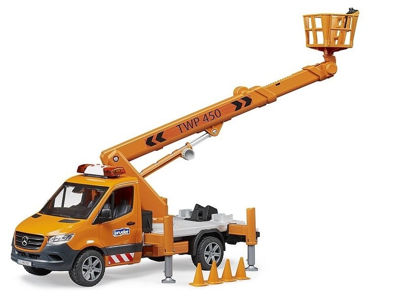 02679 NEW MB Sprinter service truck/crane, man basket w L/S module