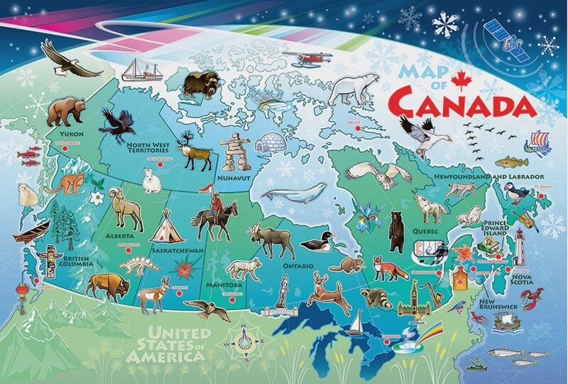 55119 Map of Canada