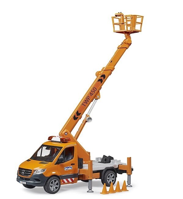 02679 NEW MB Sprinter service truck/crane, man basket w L/S module