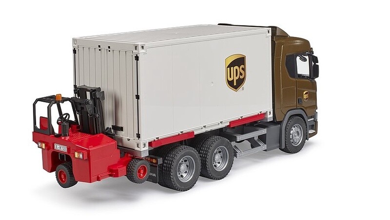 03582 SCANIA R-Series UPS logistics truck w forklift repl 03581