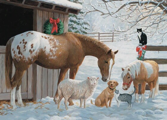 47027 Winter Barnyard (Family)