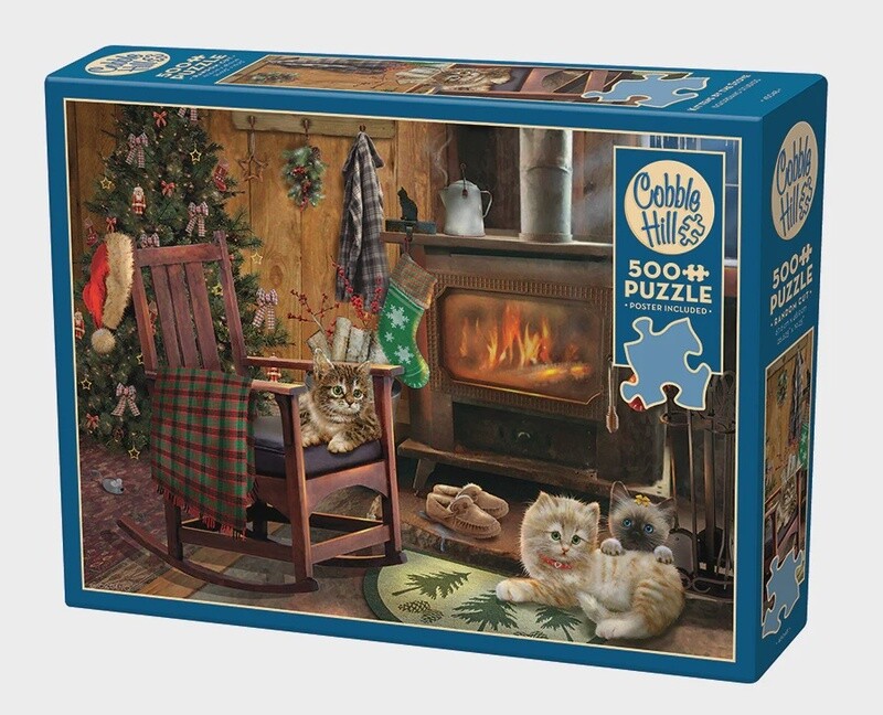 45048 Kittens by the Stove