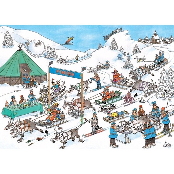 70-20051 500pc, Reindeer Races, JvH