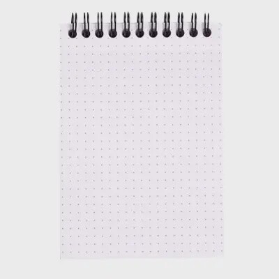 13503 RHODIA HEAD PAD WIREBOUND  DOT 4x5.75 ORANGE