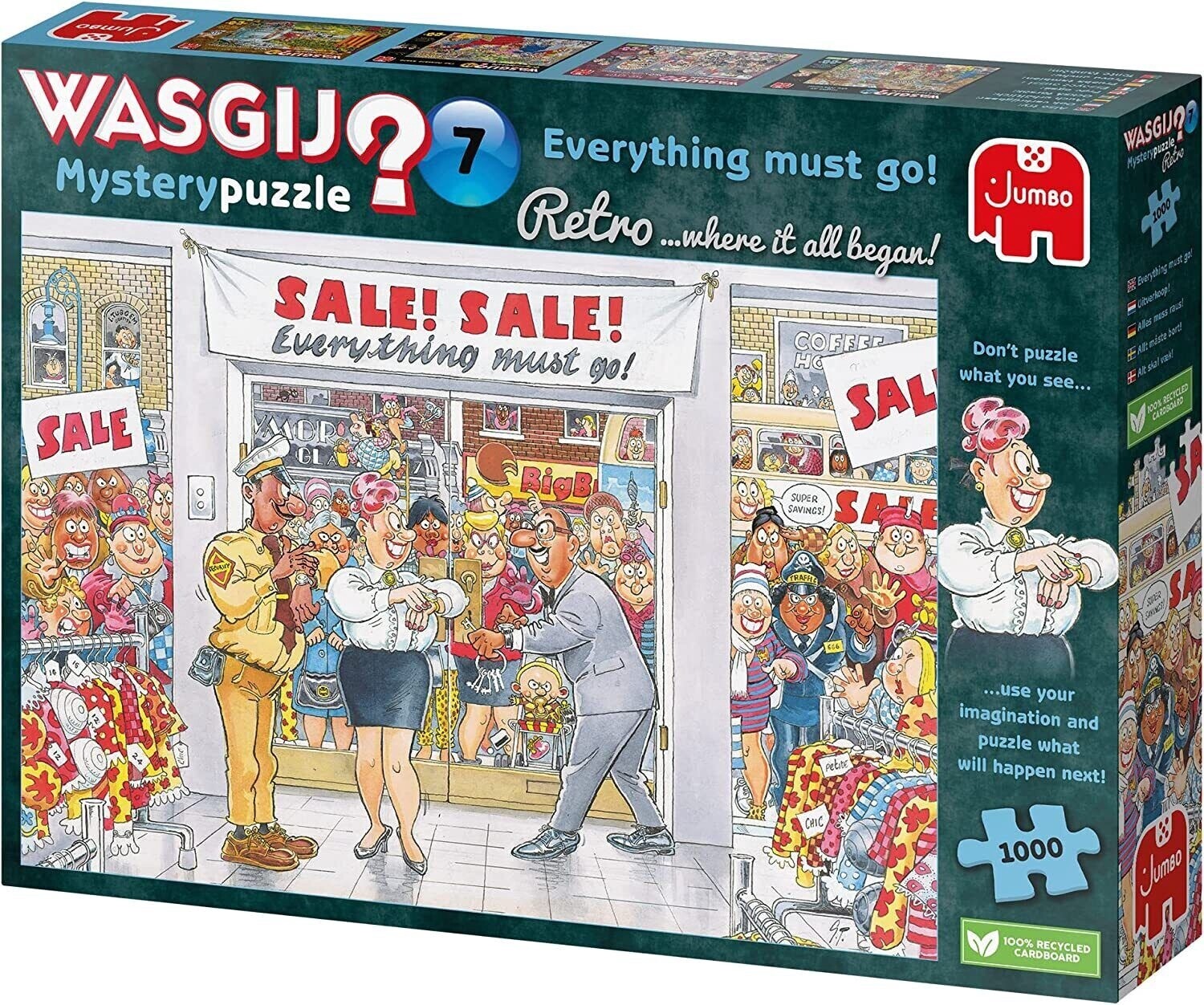 70-00018 1000 PCS, WASGIJ  MYSTERY RETRO #7, EVERYTHING MUST GO