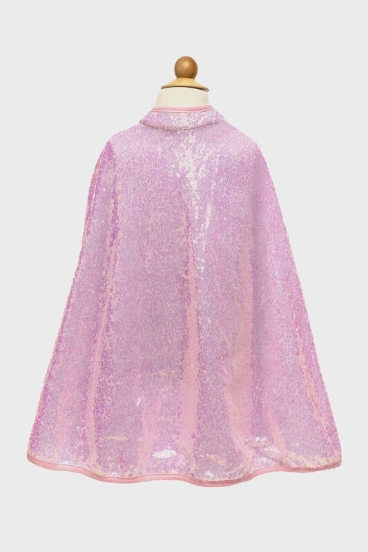 50625 Pink Sequins Cape, Size 5/6