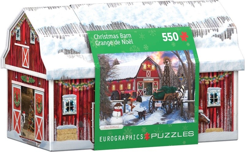 8551-5665 Christmas Barn Tin  550 Shapped Tin