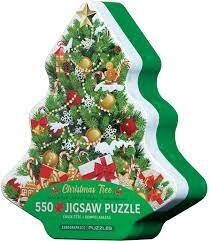 8551-5663 Christmas Tree Tin  550 Shapped Tin