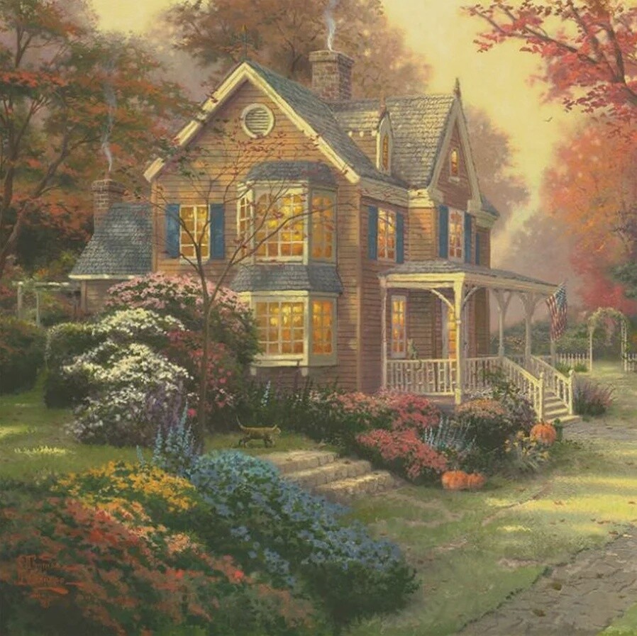 CA-60349 CA PBN (Medium): Victorian Autumn (Kinkade)