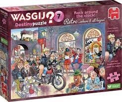 70-00017 1000 PCS, WASGIJ DESTINY RETRO #7, ROCK AROUND THE CLOCK