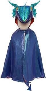 57185 Azure The Metallic Dragon Cape, Size 5-6